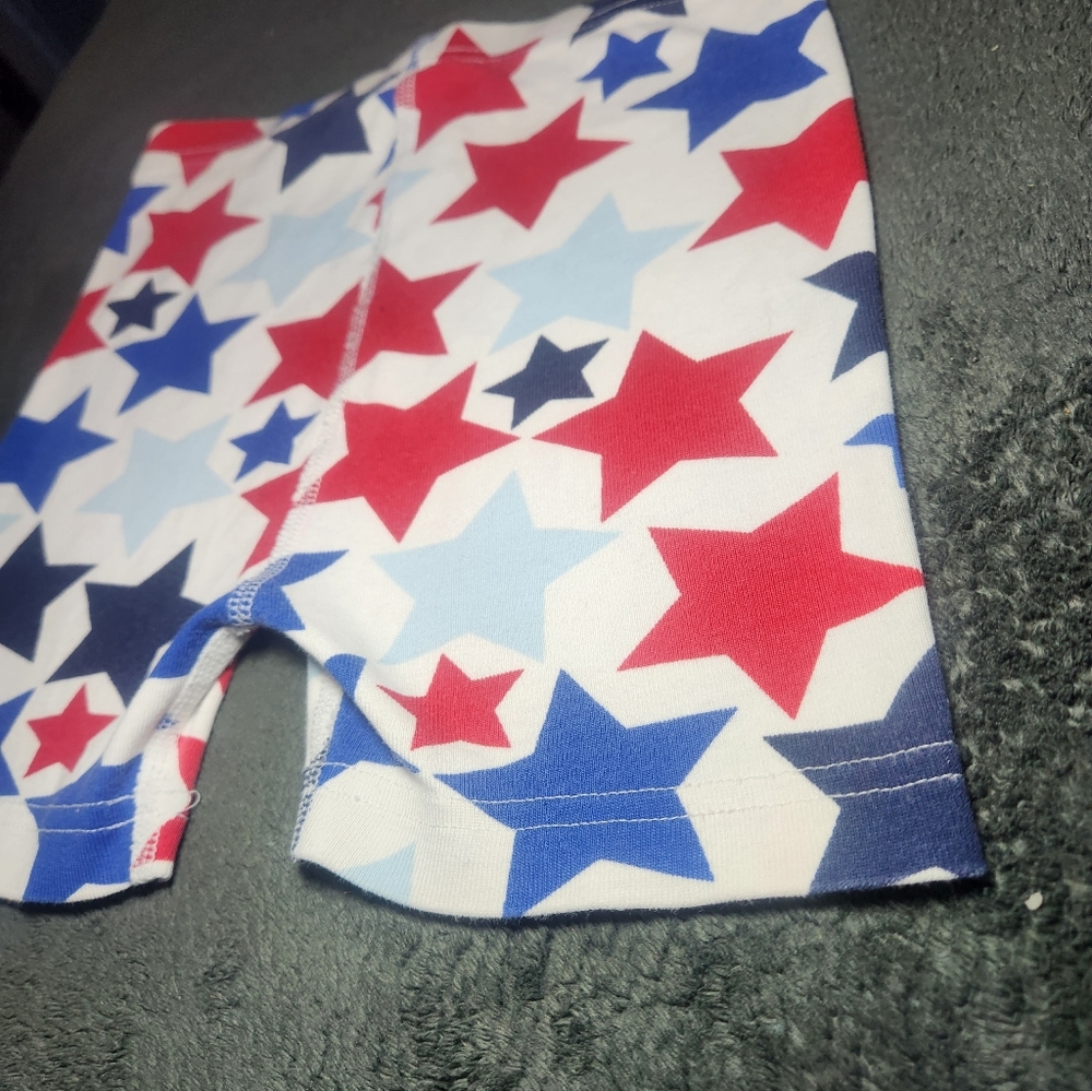 Hanna Andersson Star-Print Shorts  100% Organic Cotton Size 6/7 Kids - Picture 8 of 8